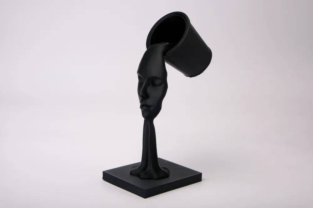 Ethereal Flow Face Sculpture Figurine