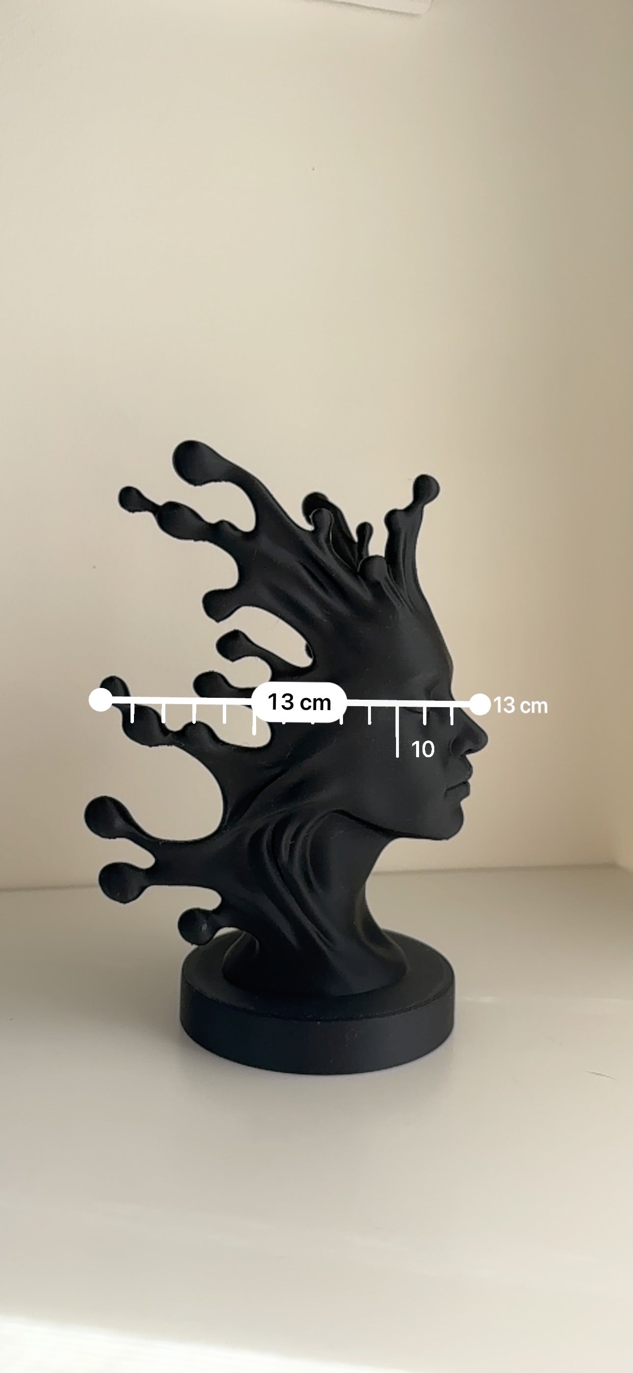 Fluid Mind — Abstract Black Sculpture