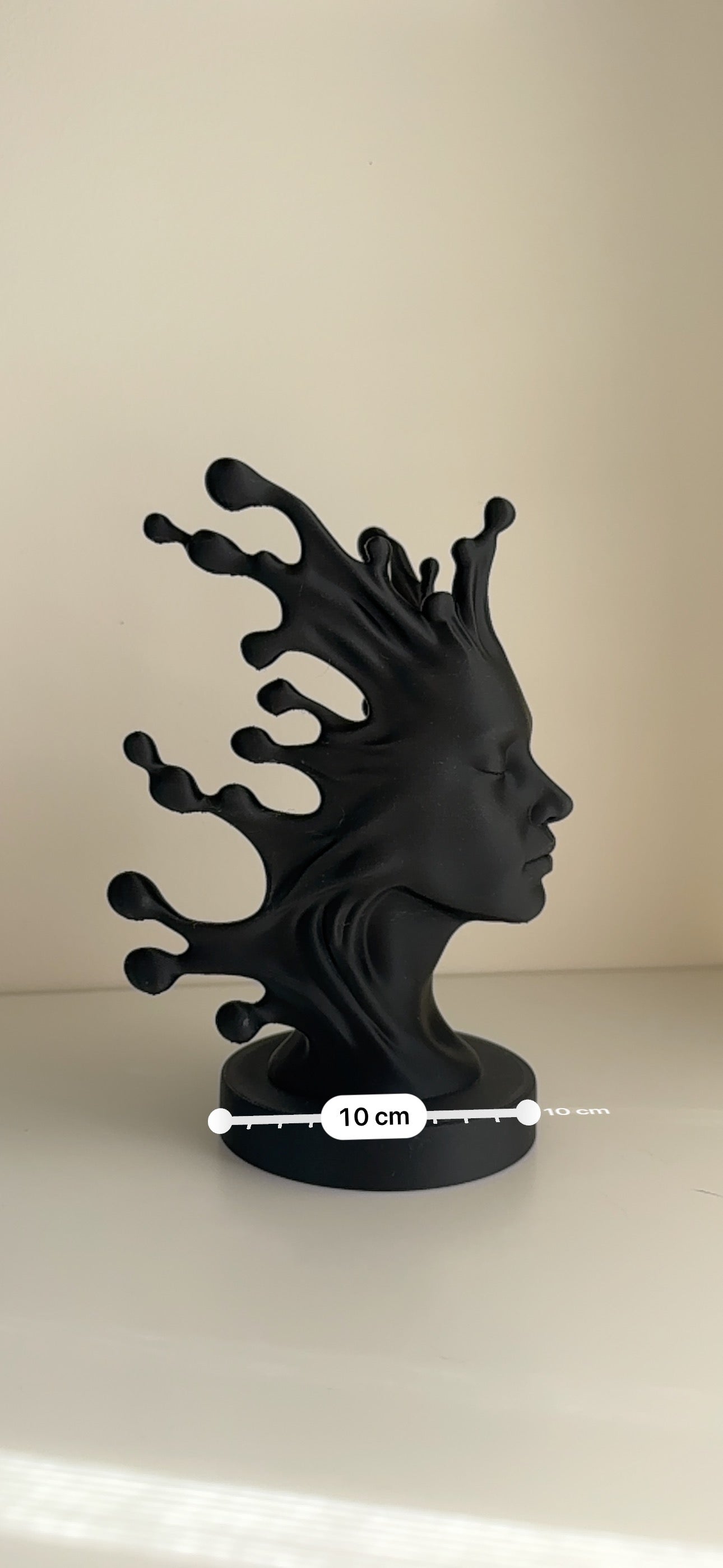 Fluid Mind — Abstract Black Sculpture