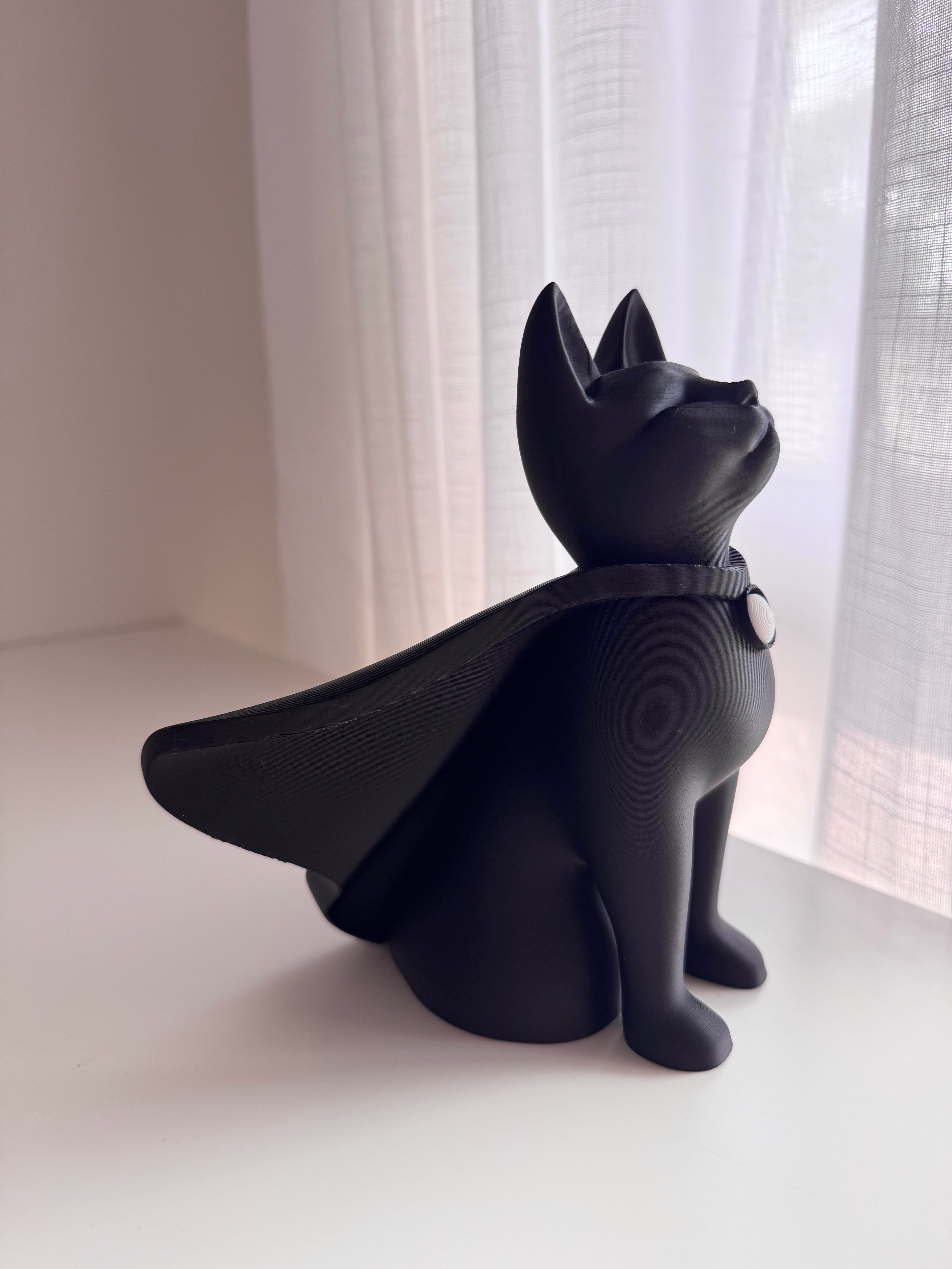 Superhero Cat Sculpture Figurine