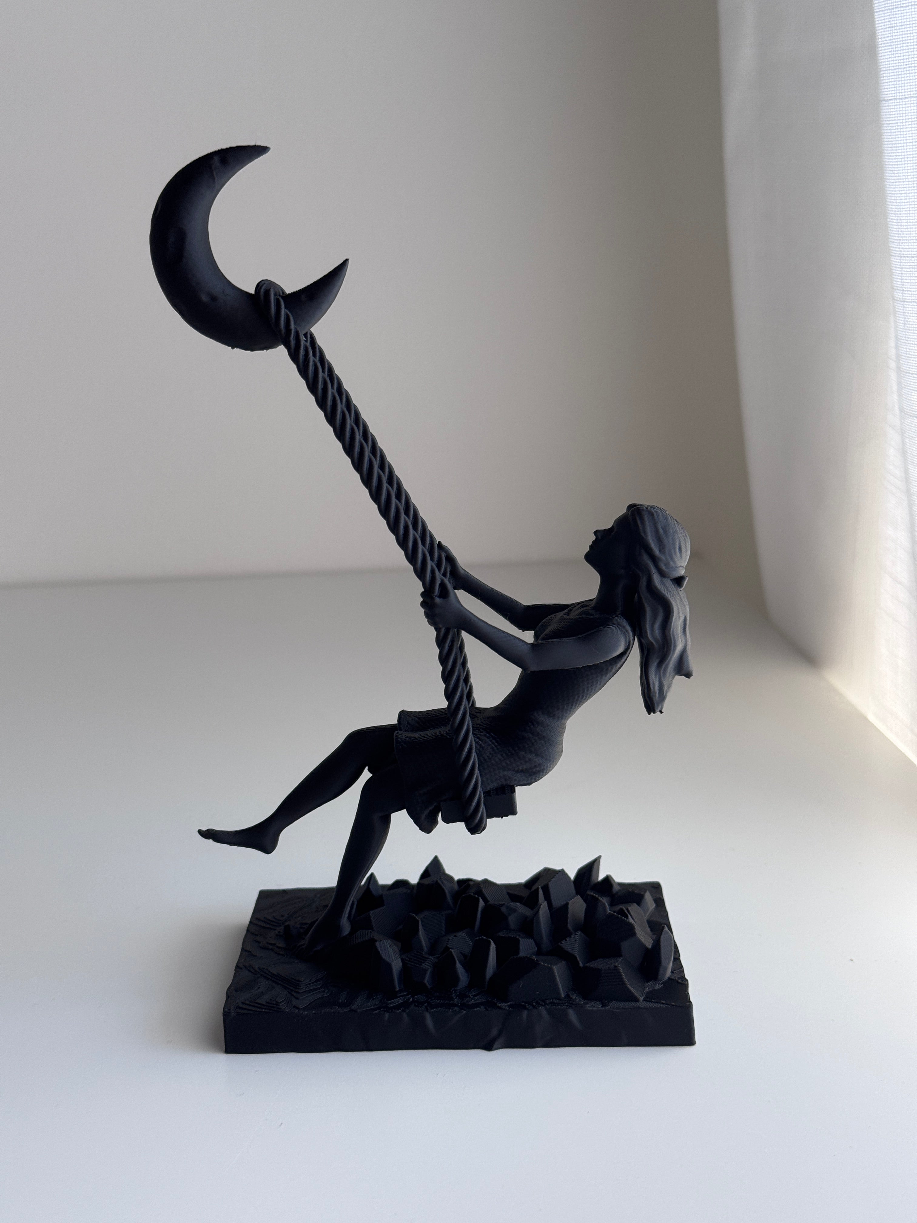 Swing to the Moon Sculpture