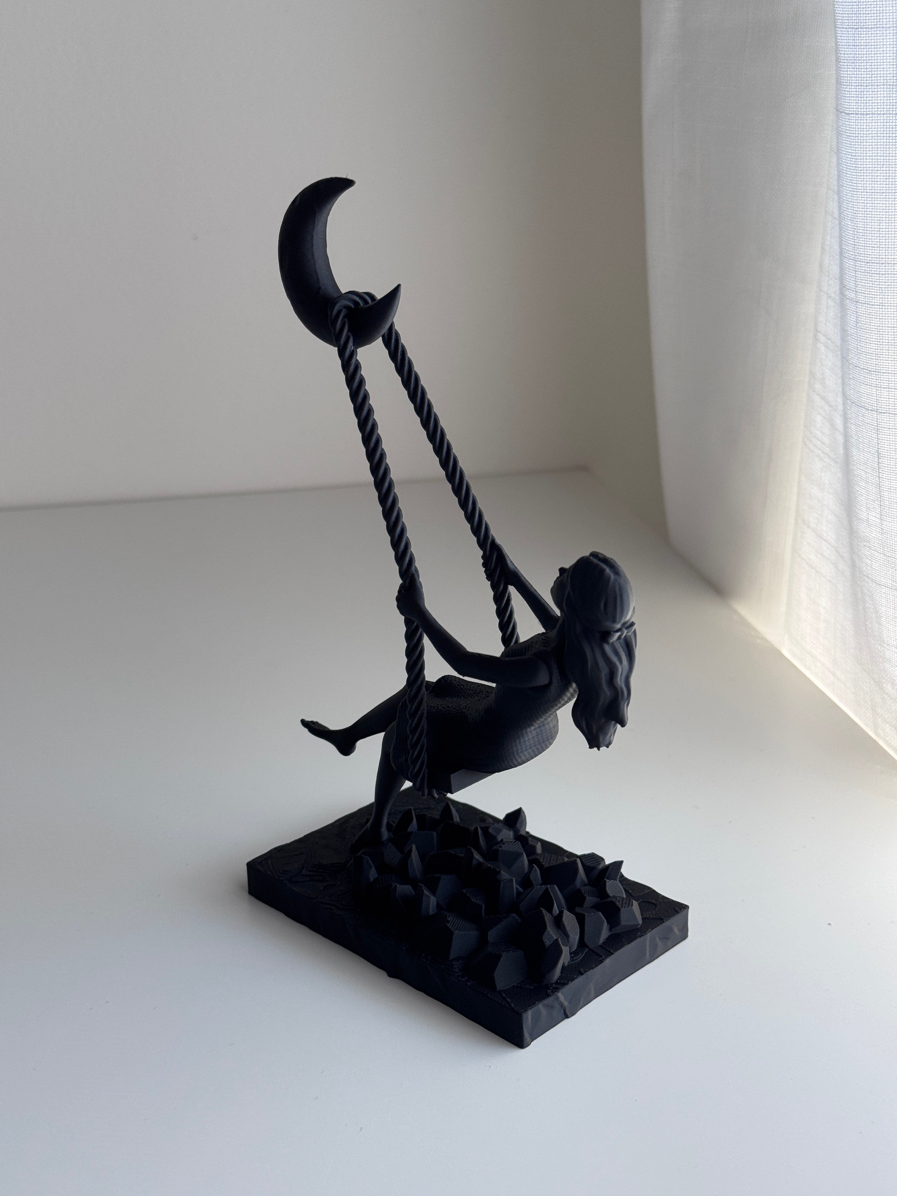 Swing to the Moon Sculpture