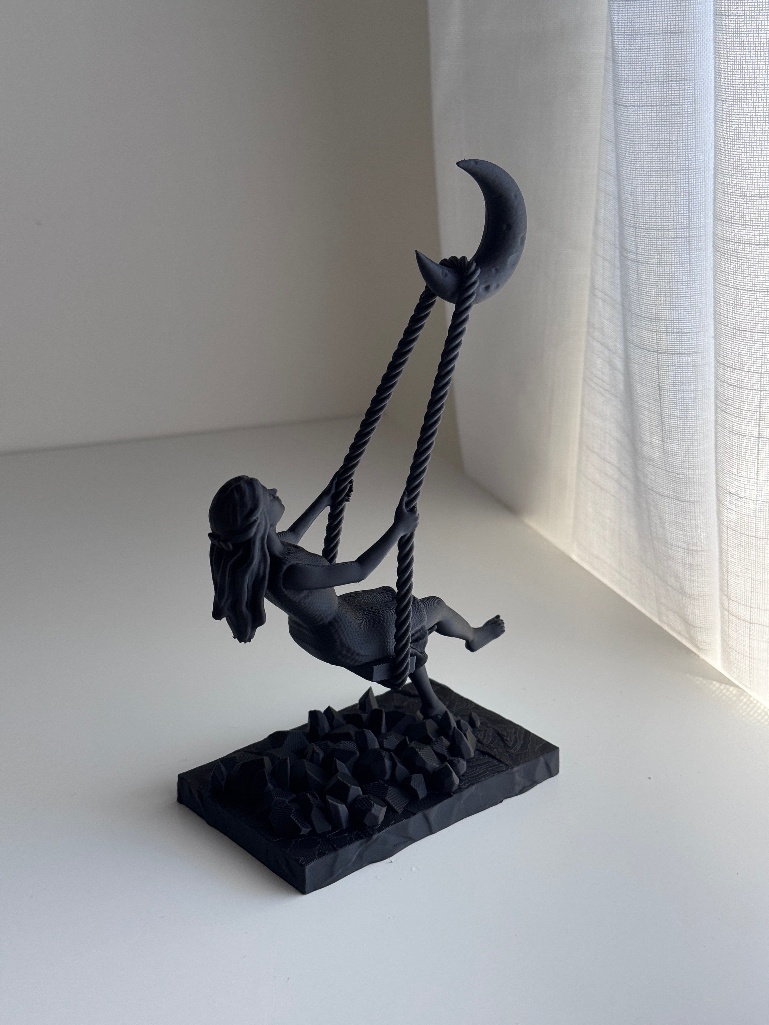 Swing to the Moon Sculpture