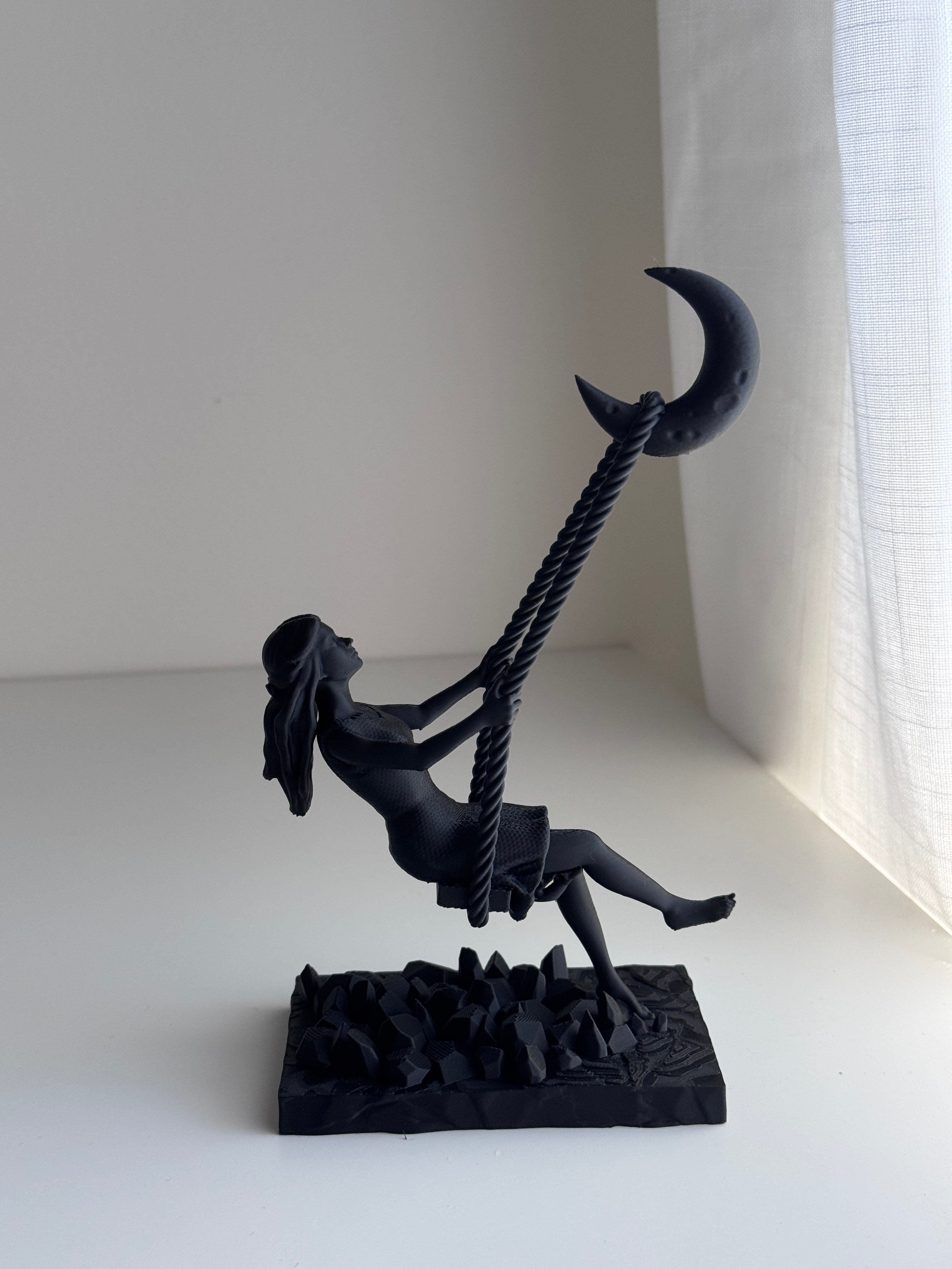 Swing to the Moon Sculpture