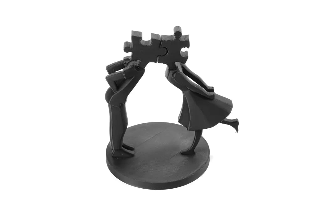 Puzzle Piece Couple Desk Statue