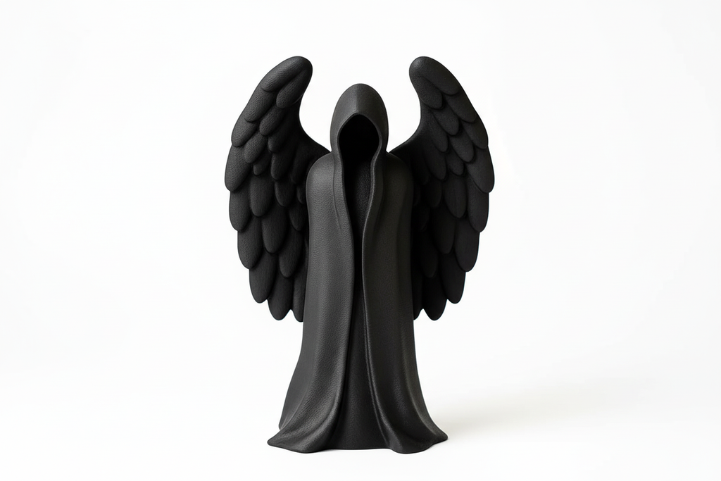 Dark Angel Sculpture – White Background