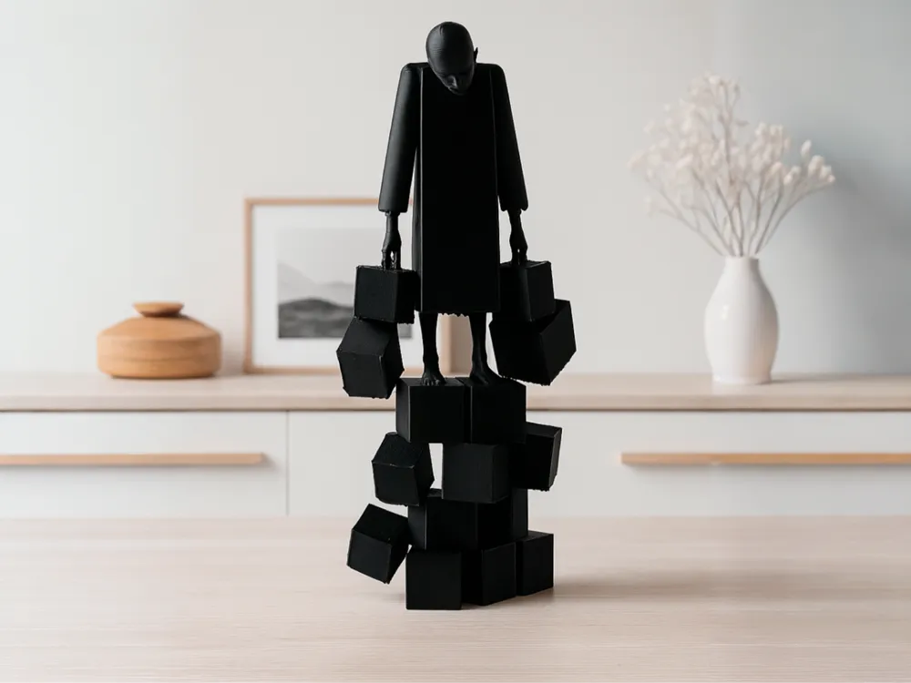 The Weight We Carry Sculpture